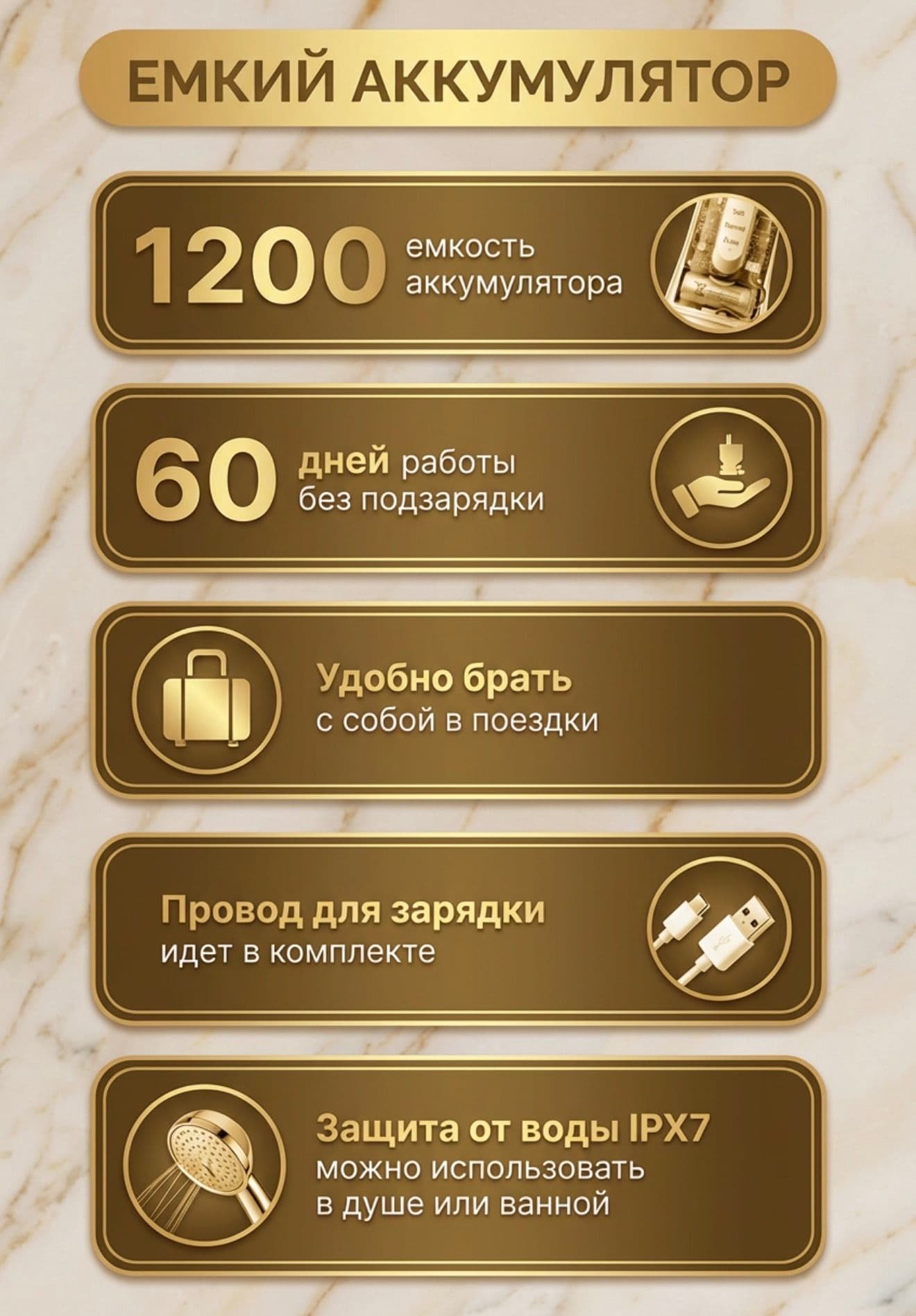 Ирригатор для полости рта портативный, для отбеливания зубов дорожный и компактный