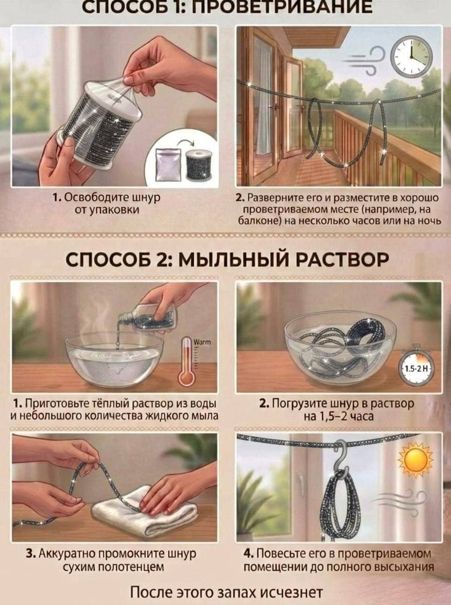 Стразовый шнур 50м графит